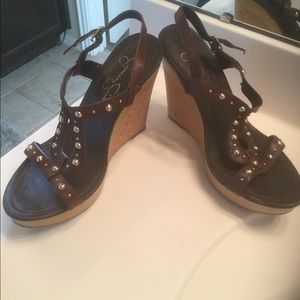 Wedge heeled sandals